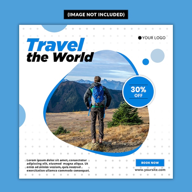 Travel Social Media Post Template Premium