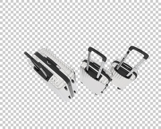 PSD valigetta di viaggio isolata sullo sfondo illustrazione di rendering 3d