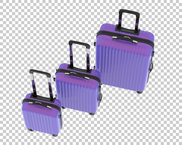 Travel suitcase isolated on background 3d rendering illustration