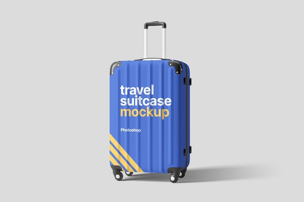 Travel suitcase mockup