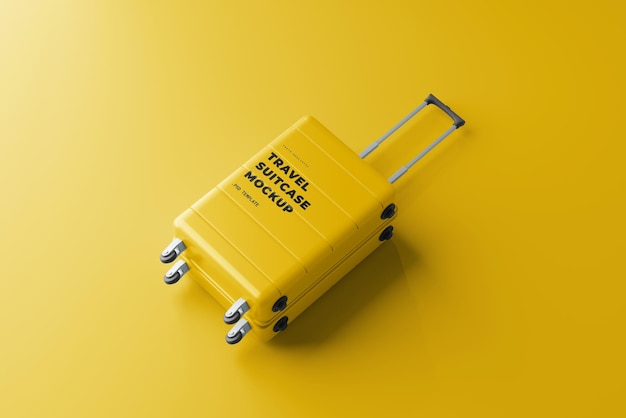 PSD travel suitcase mockup