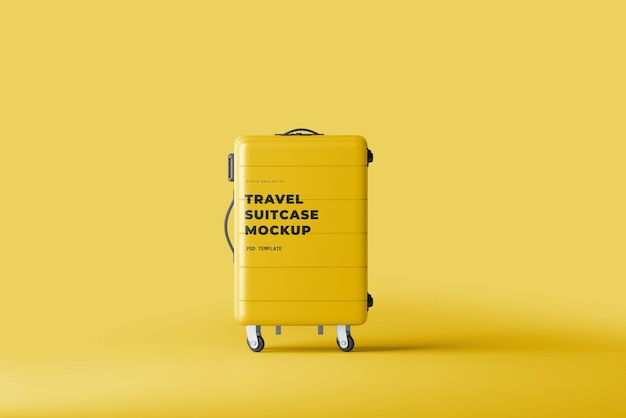 PSD travel suitcase mockup