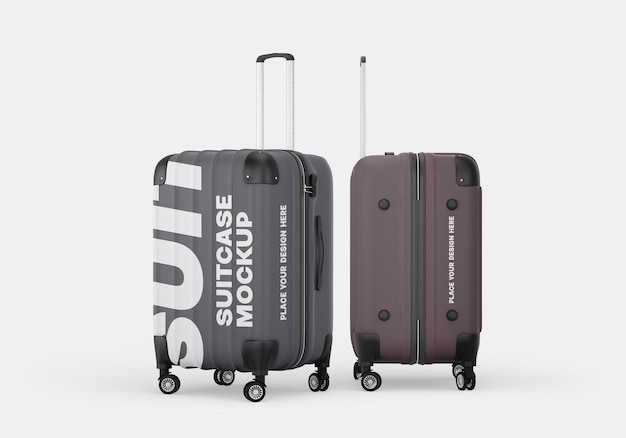 PSD travel suitecase mockup