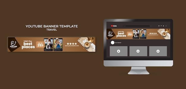 PSD travel template design