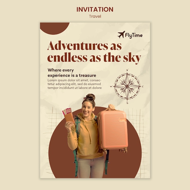 PSD travel template design