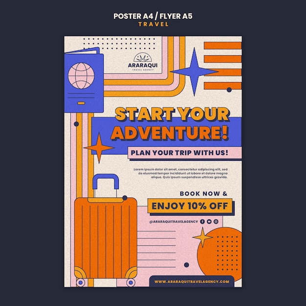 travel template design