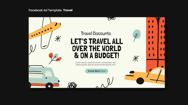 PSD travel  template design