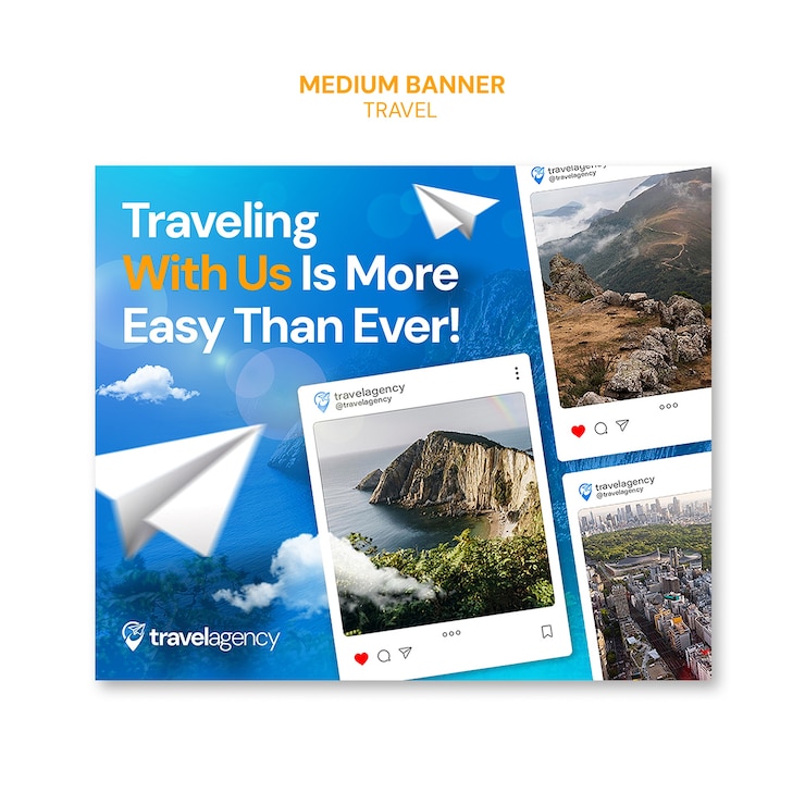 PSD travel template design