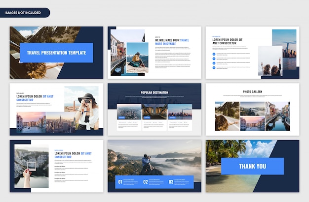 PSD travel and tour presentation slider template