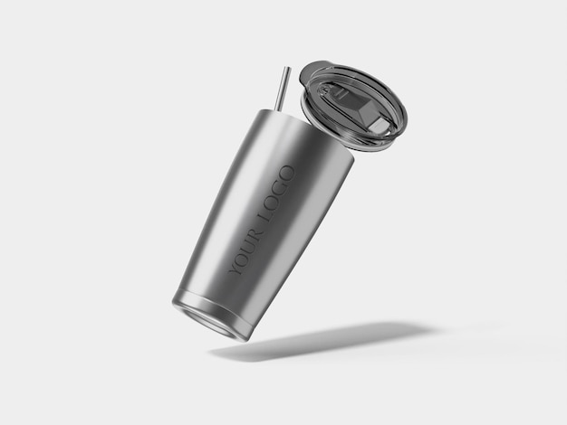 Travel Water Bottle Tumbler Mug Mockup PSD