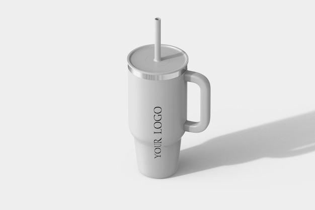 Travel Water Bottle Tumbler Mug Mockup PSD
