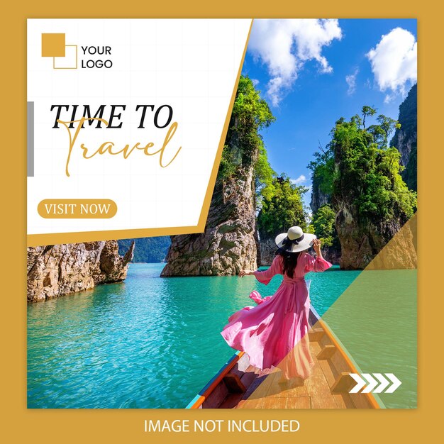 PSD travel your dream place social media and instagram post design psd