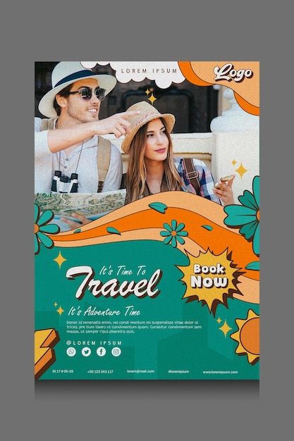 PSD traveling poster template