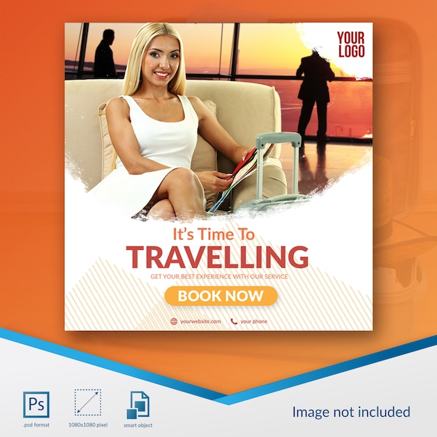 Traveling special sale social media post template