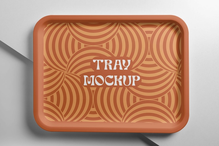 PSD tray  mockup design