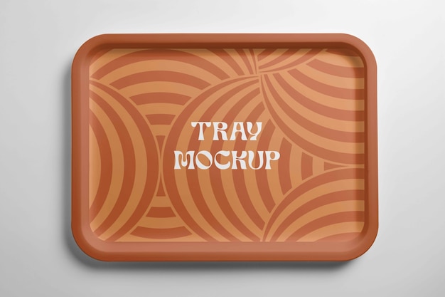 PSD tray  mockup design