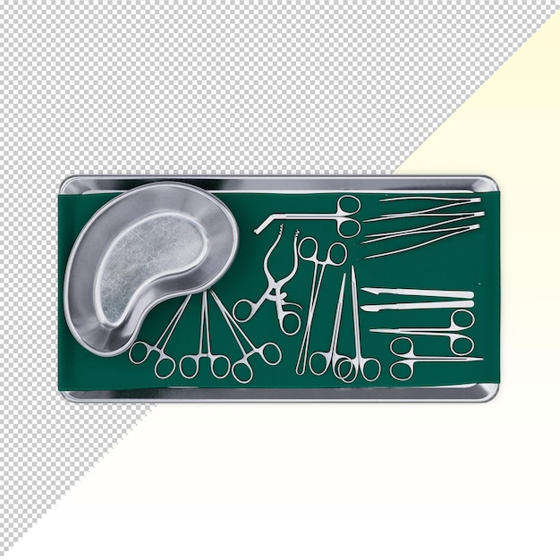 PSD tray with surgical equipment