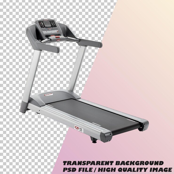 PSD treadmill isolated on transparent background psd file