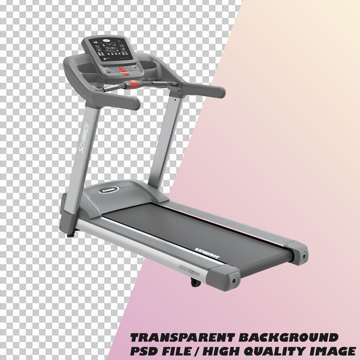 PSD treadmill isolated on transparent background psd file