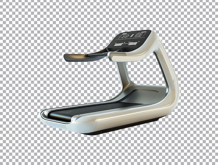 PSD treadmill isolated on transparent background