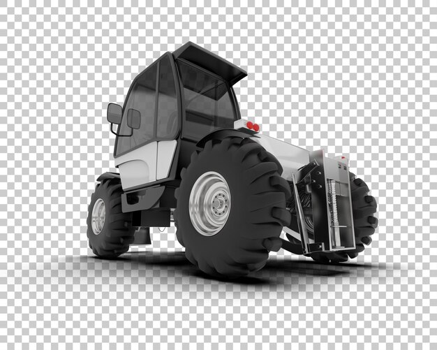 Tree Cutting Machine geïsoleerd op de achtergrond 3d rendering illustratie