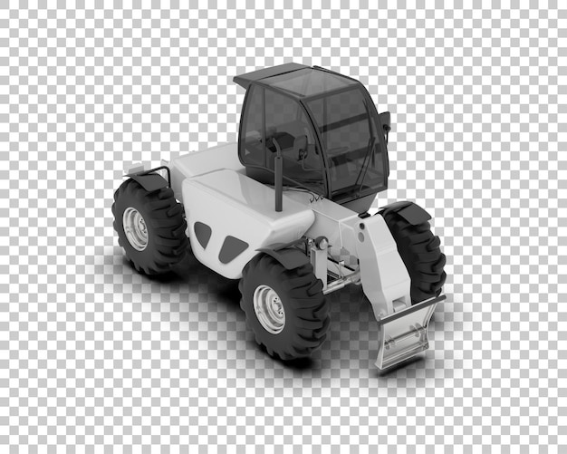 Tree Cutting Machine geïsoleerd op de achtergrond 3d rendering illustratie