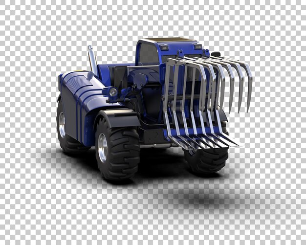 Tree Cutting Machine geïsoleerd op de achtergrond 3d rendering illustratie