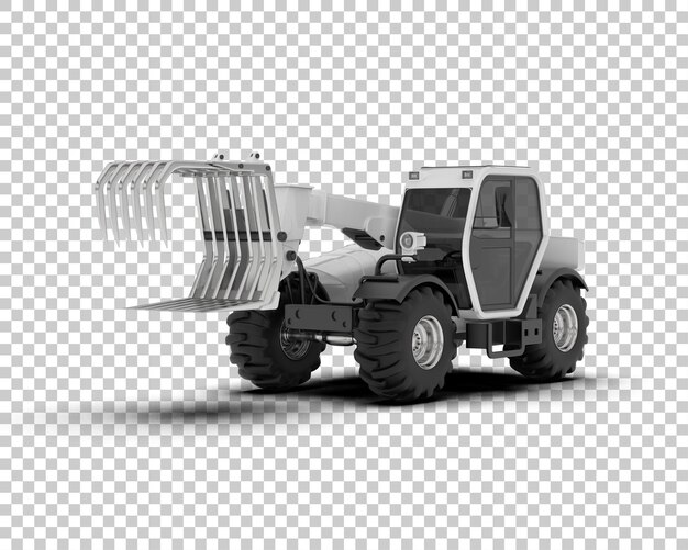 Tree Cutting Machine geïsoleerd op de achtergrond 3d rendering illustratie