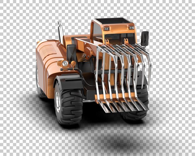 Tree Cutting Machine geïsoleerd op de achtergrond 3d rendering illustratie