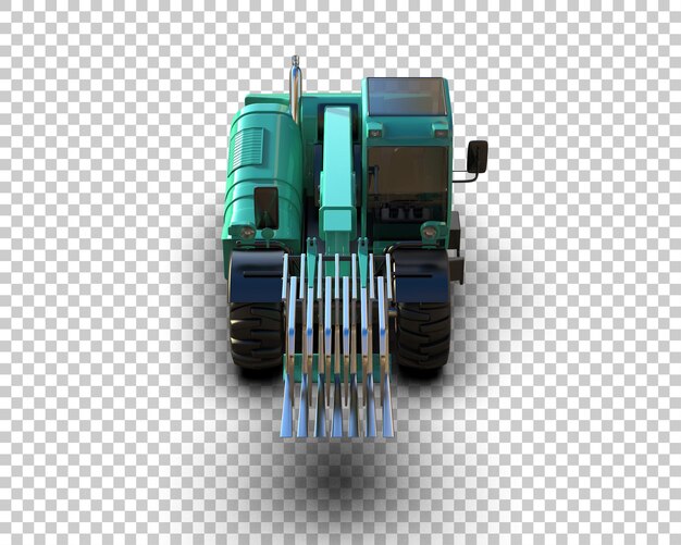 Tree Cutting Machine geïsoleerd op de achtergrond 3d rendering illustratie