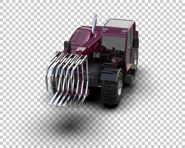 Tree Cutting Machine geïsoleerd op de achtergrond 3d rendering illustratie