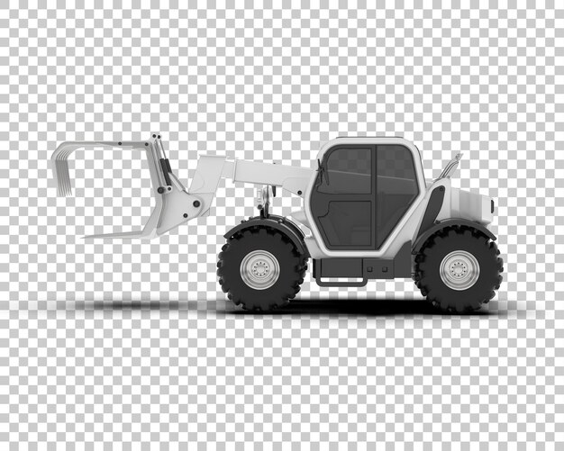 Tree Cutting Machine geïsoleerd op de achtergrond 3d rendering illustratie