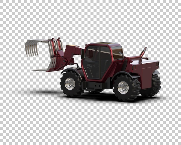 Tree Cutting Machine geïsoleerd op de achtergrond 3d rendering illustratie