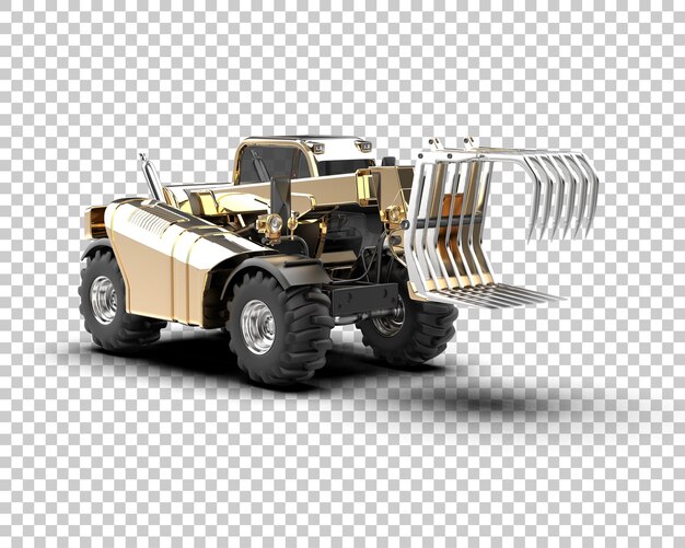 Tree Cutting Machine geïsoleerd op de achtergrond 3d rendering illustratie
