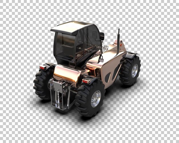 tree cutting machine isolated on background 3d rendering illustration