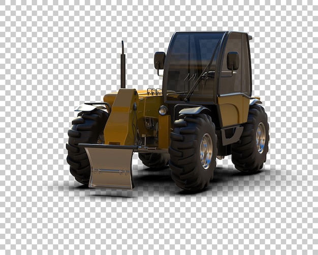 เครื่องตัดต้นไม้แยกจากพื้นหลัง ภาพประกอบเรนเดอร์ 3 มิติ