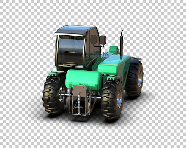 Tree Cutting Machine isolated on background 3d rendering illustration