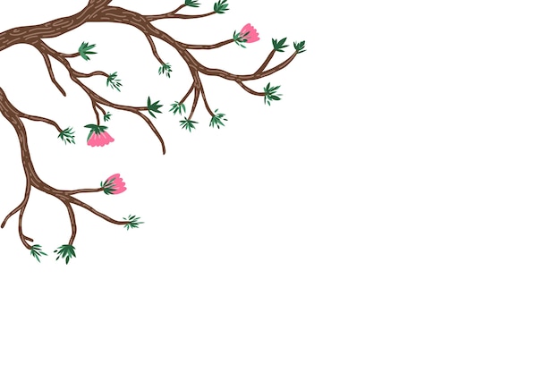 PSD tree illustration design