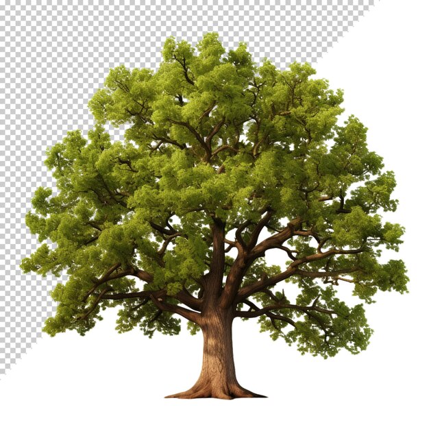 PSD tree isolated on transparent background