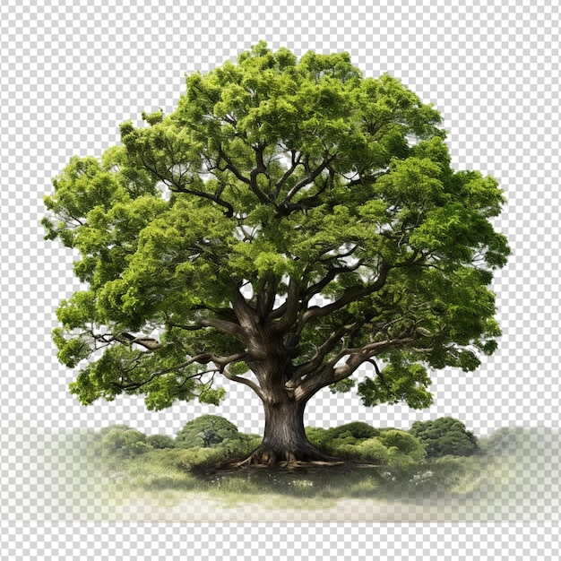 PSD tree isolated on white background