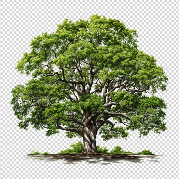 PSD tree isolated on white background