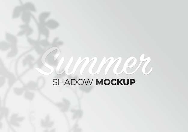 PSD tree leaves shadow mockup background