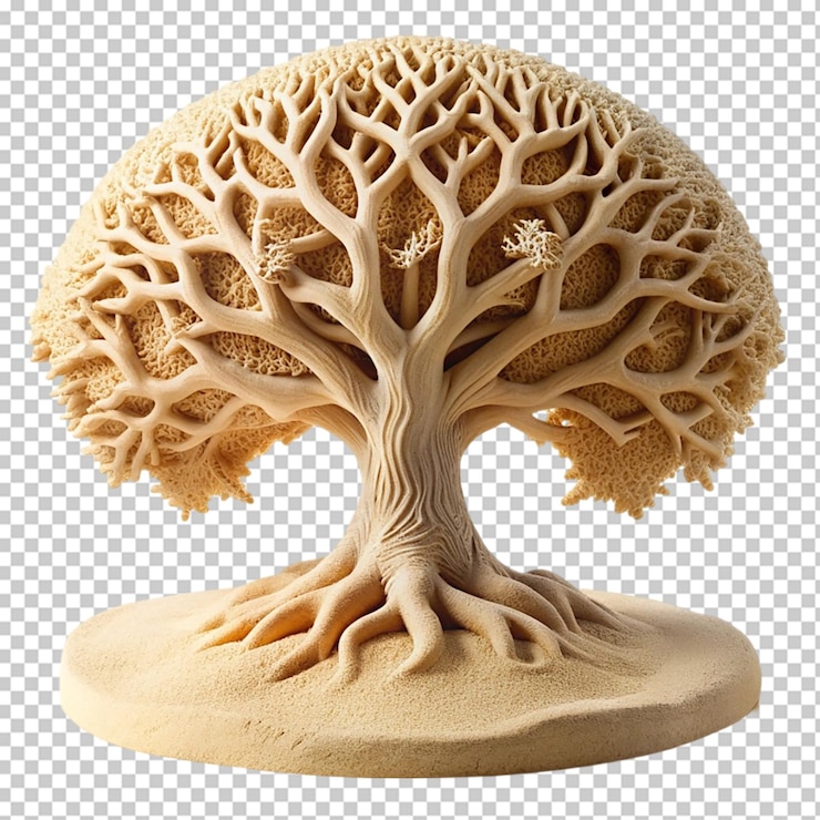 PSD tree made with sand