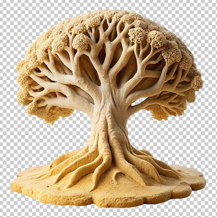 PSD tree made with sand