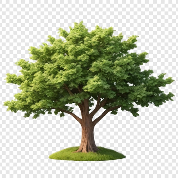 PSD tree png isolated on transparent background