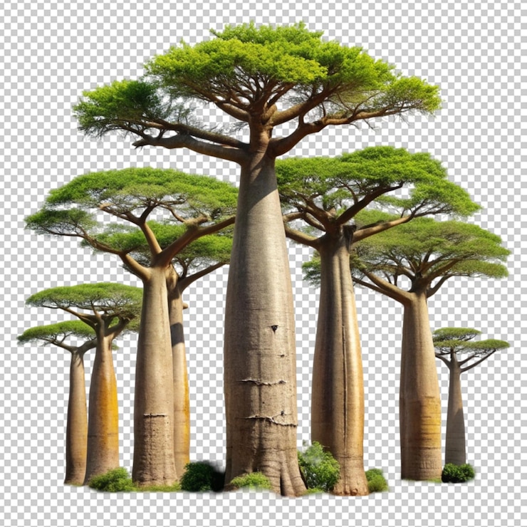 PSD tree that is in the middle of body of water