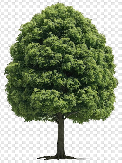 PSD un albero con una foglia verde su di esso