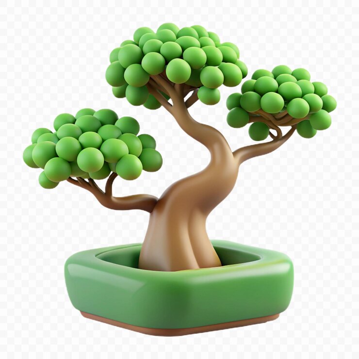 PSD a tree with green leaves on it