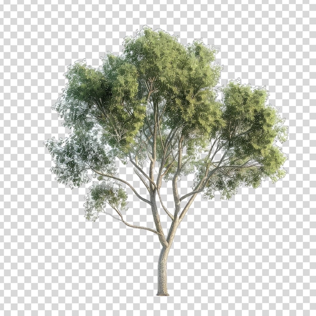 PSD un albero con le foglie dell'albero