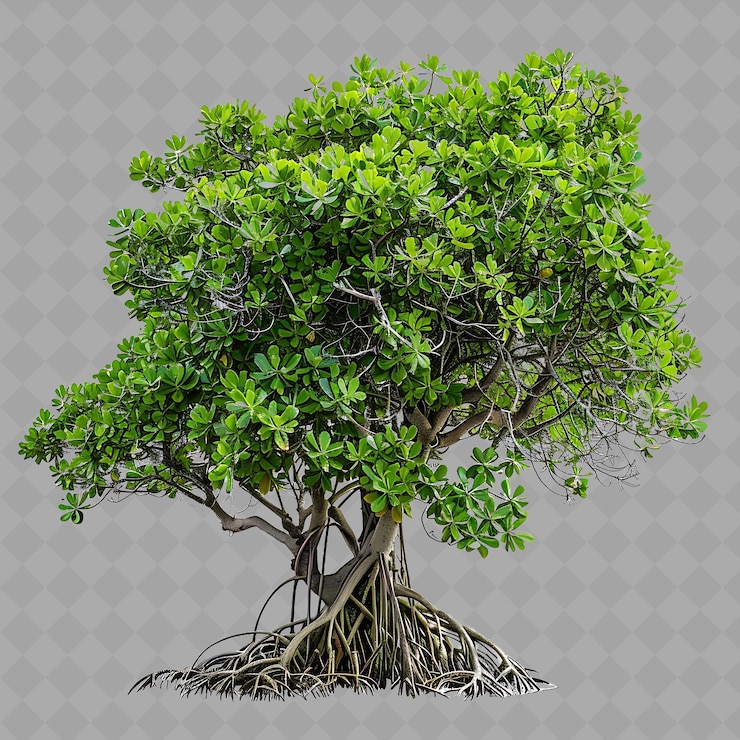 PSD a tree with the roots cut out of it
